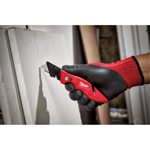 Fastback Flip Utility Knife, 2" Blade, Carbon Steel Blade, Metal Handle Pryde Industrial Inc.