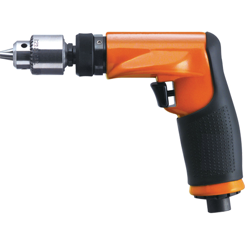 14CF Series Non-Reversible Drill, 38 CFM, 1/4", 80 dBA, 3/8" Chuck, Keyed Pryde Industrial Inc.