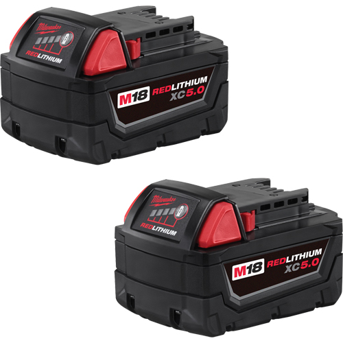 Ensemble de blocs-piles M18 Redlithium, Lithium-ion, 18 V, 5,0 A Pryde Industrial Inc.