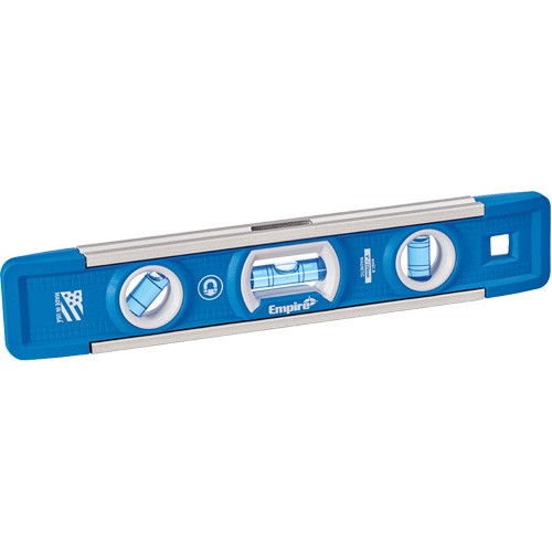 Niveau torpille True Blue, 9" lo, Aluminium, 3 fioles, Magn&eacute;tique Pryde Industrial Inc.