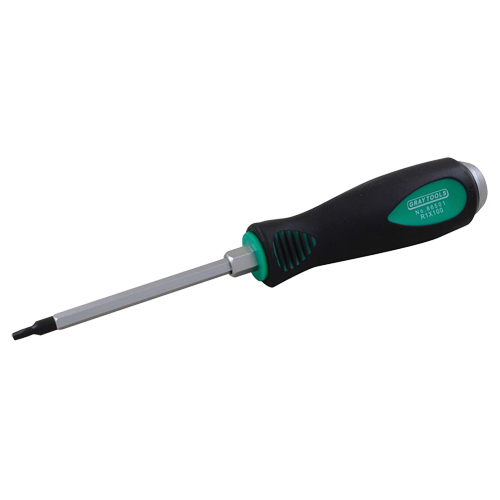 Square Screwdriver, #3 Tip, Round, 8-1/4" L, Cushion Grip Handle Pryde Industrial Inc.