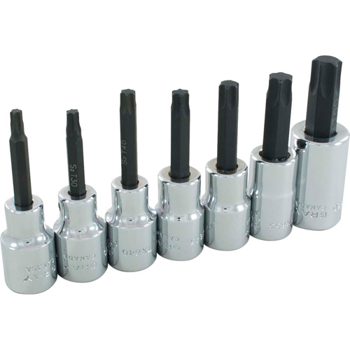 Jeu de douilles Torx, Torx, Prise 1/2", 7 mrcx Pryde Industrial Inc.