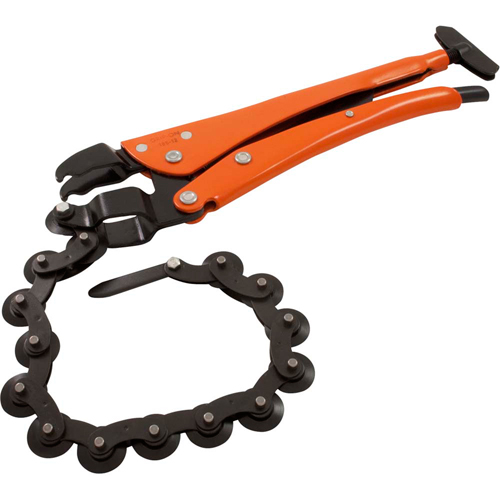 Locking Chain Pipe Cutter Pliers, 12-1/2" Length, Omnium Grip Pryde Industrial Inc.