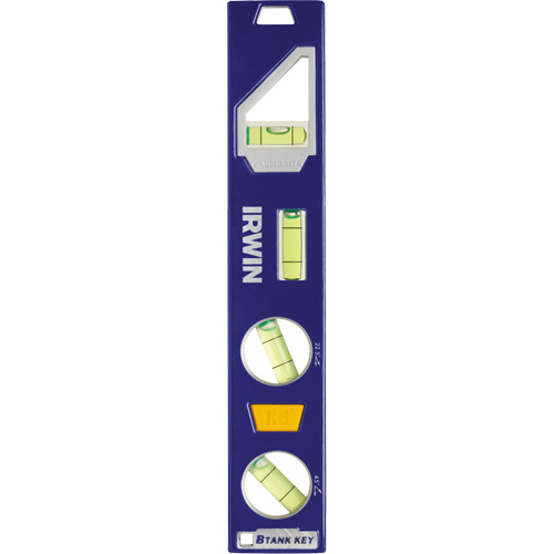 250 Series Heavy-Duty Torpedo Level, 9" L, Aluminum, 4 Vials, Magnetic Pryde Industrial Inc.