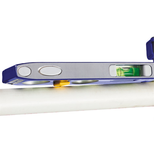 250 Series Heavy-Duty Torpedo Level, 9" L, Aluminum, 4 Vials, Magnetic Pryde Industrial Inc.