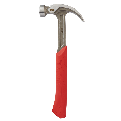 Curved Claw Smooth-Face Hammer, 20 oz., Solid Steel Handle, 14" L Pryde Industrial Inc.