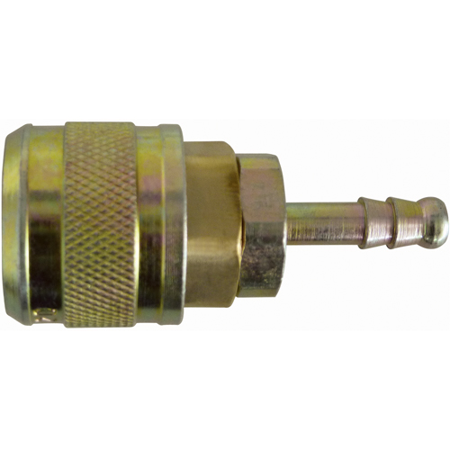 Automax 1/4" Hose Barb Quick Coupler, Brass Pryde Industrial Inc.