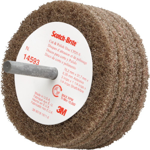 Scotch-Brite Cut & Polish Disc, 3" Dia. Pryde Industrial Inc.