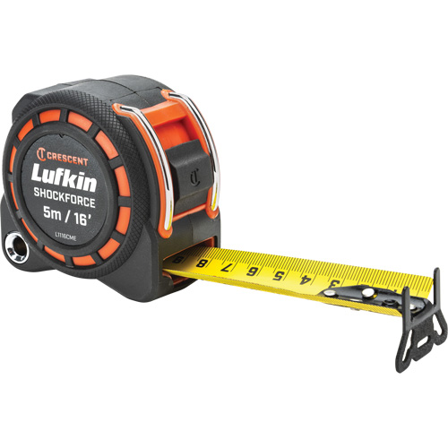Lufkin By Crescent Shockforce Dual Sided Tape Measure, 13/16" x 16'/5