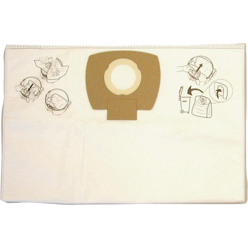 Paper Vacuum Filter Bags, 8 US gal. Pryde Industrial Inc.