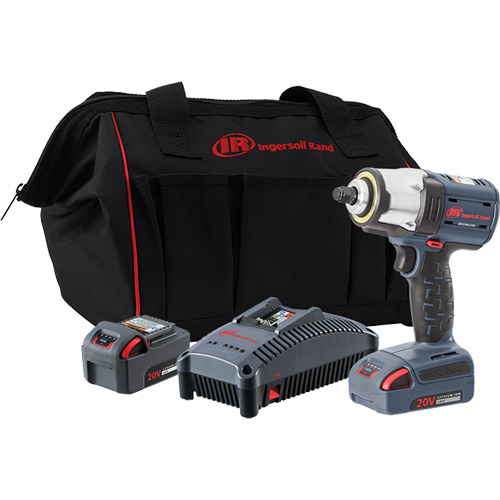 IQv20 Compact Cordless Impact Wrench Kit, 20 V, 3/8" Socket Pryde Industrial Inc.