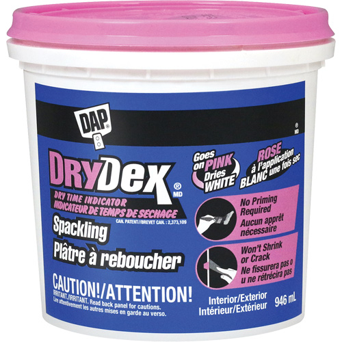 DryDex&reg; Spackling, 946 ml, Plastic Container Pryde Industrial Inc.