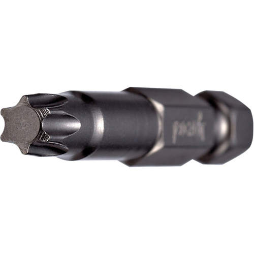 Power Bit, Torx, T-6 Tip, 1/4" Drive Size, 2" Length Pryde Industrial Inc.