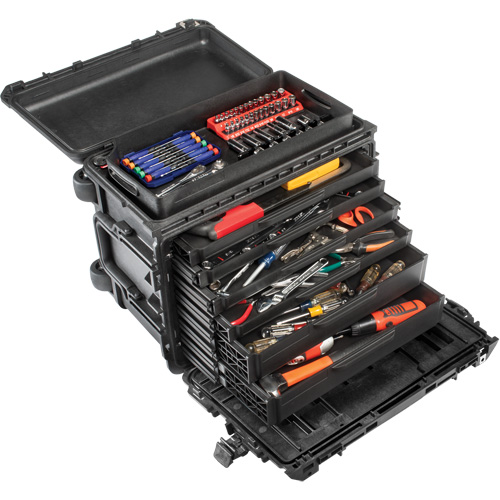 Armoire &agrave; outils mobile Gen 2, 24" la, 6 tiroirs, Noir Pryde Industrial Inc.