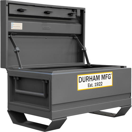 Jobsite Storage Box, 32" x 19" x 17-13/16", Steel, Grey Pryde Industrial Inc.