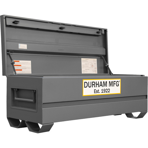 Jobsite Storage Box, 60" x 24" x 22-3/4", Steel, Grey Pryde Industrial Inc.