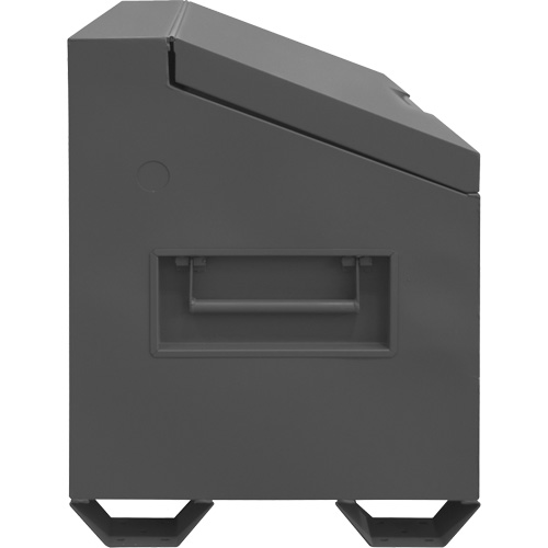 Jobsite Sloped Lid Storage Box, 60" x 30" x 39-3/8", Steel, Grey Pryde Industrial Inc.
