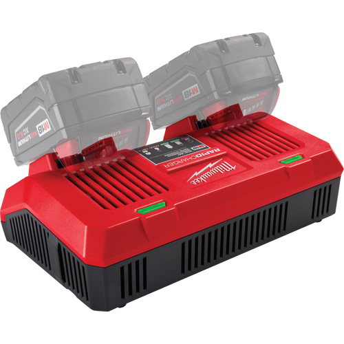 Chargeur rapide simultan&eacute; double port M18, 18 V, Lithium-ion Pryde Industrial Inc.