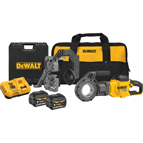 Trousse de fili&egrave;re &agrave; tuyaux sans fil FlexVolt Max*, 30 tr/min, Filetage de la tige 1/2" - 2" Pryde Industrial Inc.