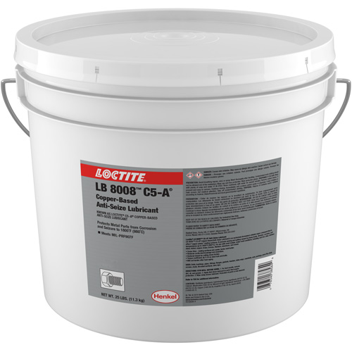 LB 8008 C5-A Copper Anti-Seize Lubricant, 25 lbs., Pail, 1800°F (982°C) Max Temp. Pryde Industrial Inc.