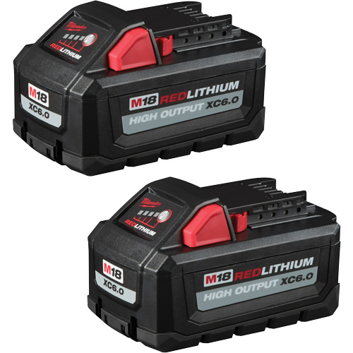 Blocs-piles Redlithium High Output XC6.0, Lithium-ion, 18 V, 6 Ah Pryde Industrial Inc.