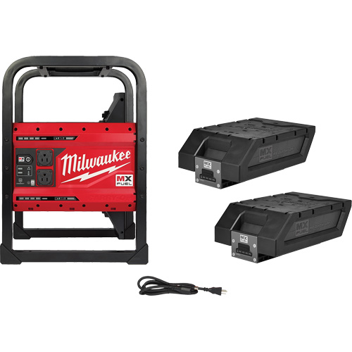 MX Fuel Carry-On Power Supply, 1800 W/3600 W, Lithium Ion, 20-4/5" H x 12" W x 15" D, 49.7 lbs. Pryde Industrial Inc.