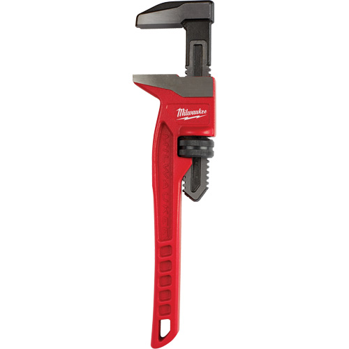 Smooth Jaw Pipe Wrench, 2-5/8" Jaw Capacity, 12" Long, Powder Coated Finish, Ergonomic Handle Pryde Industrial Inc.