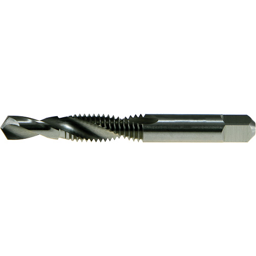 Taraud et foret combin&eacute; DRILLCO, #4, Acier rapide, Pointe de 118° Pryde Industrial Inc.