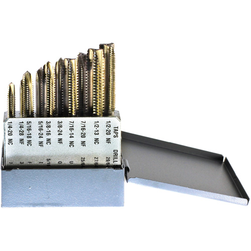 Jeu de tarauds DRILLCO, 10 morcea Pryde Industrial Inc.