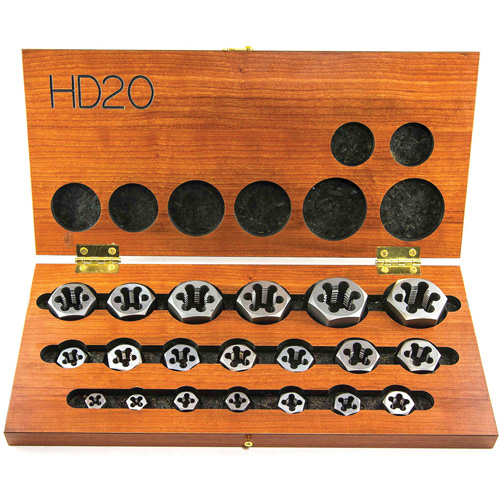 DRILLCO Hex Threading Die Set, 20 Pieces Pryde Industrial Inc.