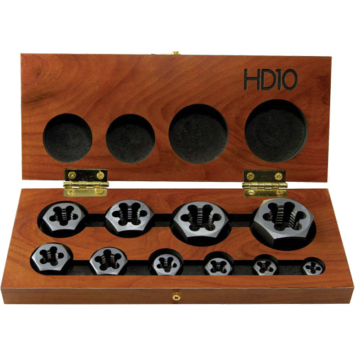 DRILLCO Hex Threading Die Set, 10 Pieces Pryde Industrial Inc.