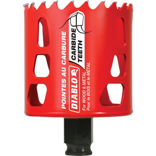 Scie cloche pour bois et m&eacute;tal, 2-5/8", Profondeur de la coupe 2-3/8", Carbure Pryde Industrial Inc.