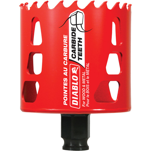 Scie cloche pour bois et m&eacute;tal, 2-3/4", Profondeur de la coupe 2-3/8", Carbure Pryde Industrial Inc.