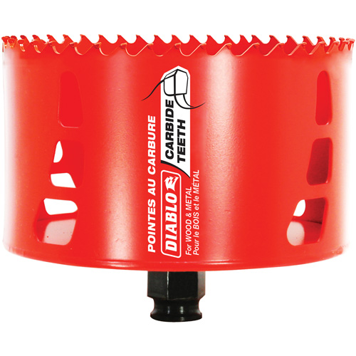 Scie cloche pour bois et m&eacute;tal, 4-1/2", Profondeur de la coupe 2-3/8", Carbure Pryde Industrial Inc.