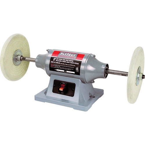 Low-Speed Long Shaft Buffer, 8" Pad, 120 V, 2.5 A, 1750 RPM Pryde Industrial Inc.