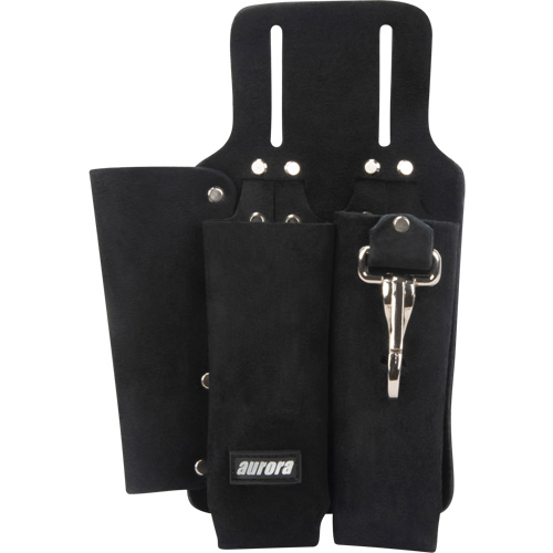 Porte-outils pour monteur de ligne, Porte-outil multiple, Cuir, 3 Poches Pryde Industrial Inc.