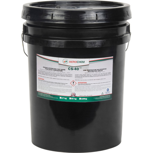 Graisse polyvalente pour basse temp&eacute;rature Gadus CS-40 AEROCHEM, 17 kg, Seau Pryde Industrial Inc.