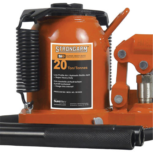 Air Assist Bottle Jacks, 20 Ton(s), Air Hydraulic Pryde Industrial Inc.