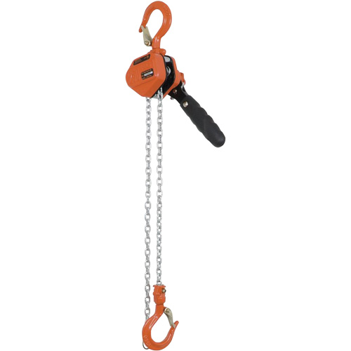 KLP-25-5 KLP Series Lever Chain Hoists, 5' Lift, 500 lbs. (0.25 tons) Capacity, Steel Chain Pryde Industrial Inc.