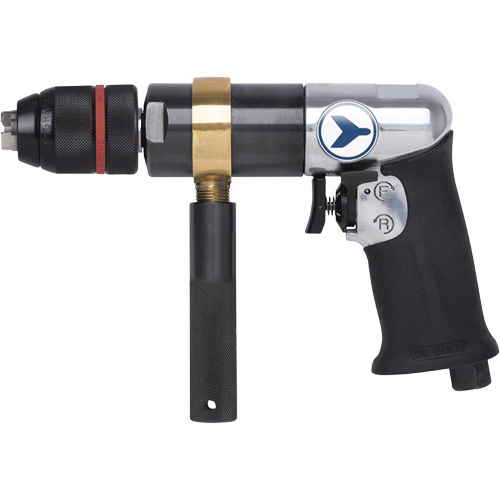 AD12VSR Perceuse pneumatique &agrave; vitesse variable, 6 pi³/min, 1/4" NPT, 1/2" mandrin, Sans cl&eacute; Pryde Industrial Inc.