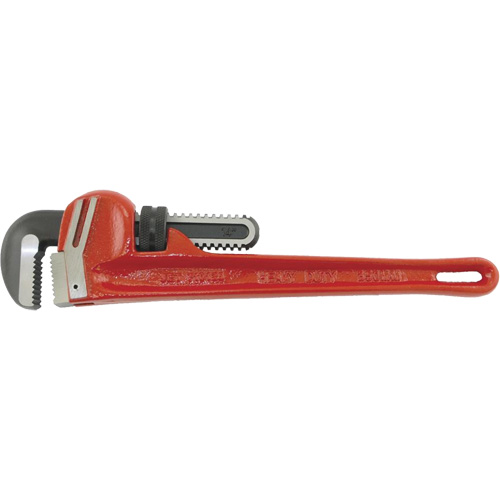 PW-14 Steel Pipe Wrenches - Chrome Molybdenum Jaw, 2-7/16" Jaw Capacity, 14" Long, Chrome Finish Pryde Industrial Inc.