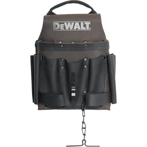 Electrician Tool Pouch, Multiple Tool Holder, Leather, 8 Pockets Pryde Industrial Inc.