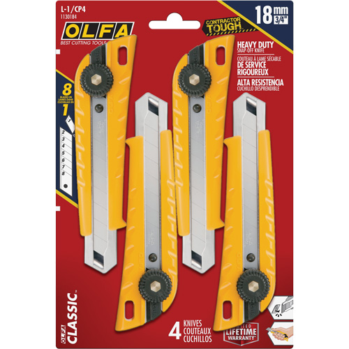 MXP-L Ratchet Knife with Die-Cast  Handle, 18 mm Pryde Industrial Inc.