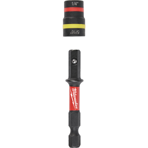 Tourne-&eacute;crous 2-en-1 Shockwave Impact Duty Quik-Clear, 5/16"/1/4" prise, 2-1/4" lo, Magn&eacute;tique Pryde Industrial Inc.