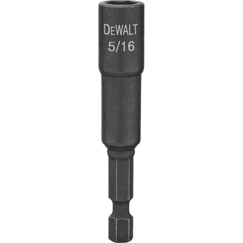 Impact Ready Magnetic Nut Driver, Hex, 1/4" Tip, 5/16" Drive Size, 2-9/16" Length Pryde Industrial Inc.
