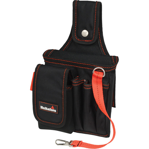 Small Technician's Pouch, Ballistic Polyester, Black/Red Pryde Industrial Inc.
