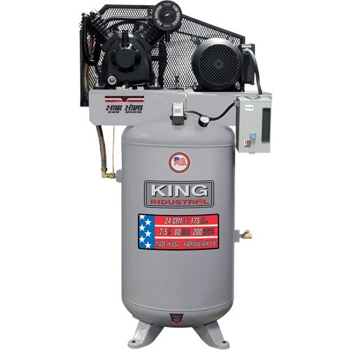Compresseur d'air biphas&eacute;, 80 gal. (96 gal. US) Pryde Industrial Inc.
