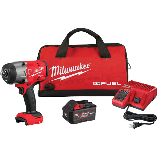 Cl&eacute; &agrave; choc &agrave; couple &eacute;lev&eacute; M18 Fuel avec ensemble d'anneau &agrave; friction Redlithium Forge, 18 V, Mandrin 1/2" Pryde Industrial Inc.