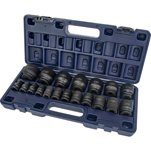 Jeu de douilles SAE, 19 Mcx, Chocs, Prise de 1/2" Pryde Industrial Inc.