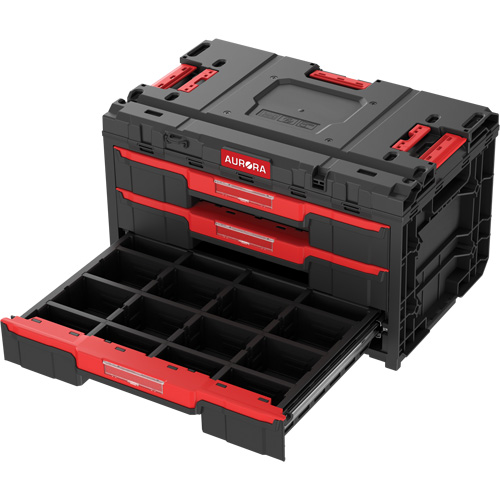 Arx&reg; 3-Drawer Toolbox, 23-1/10" x 15" x 13-2/5", Black Pryde Industrial Inc.